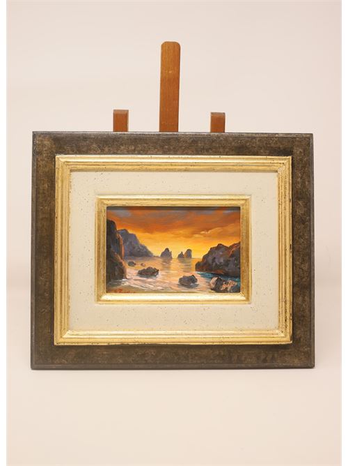Faraglioni of Capri at dawn Salvatore Federico | FARAGLIONIALBAARANCIO